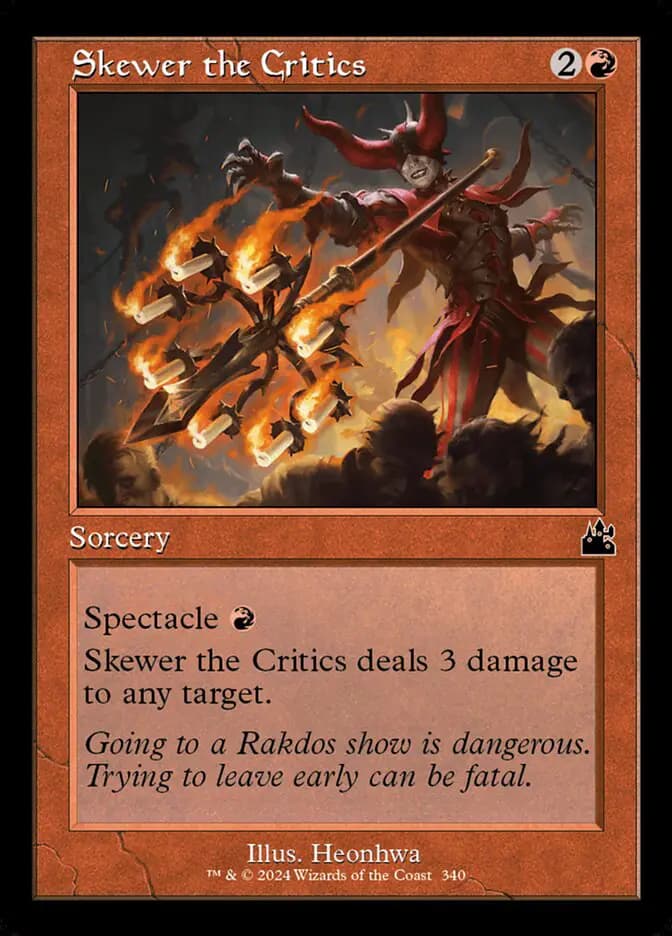 Card image of Skewer the Critics