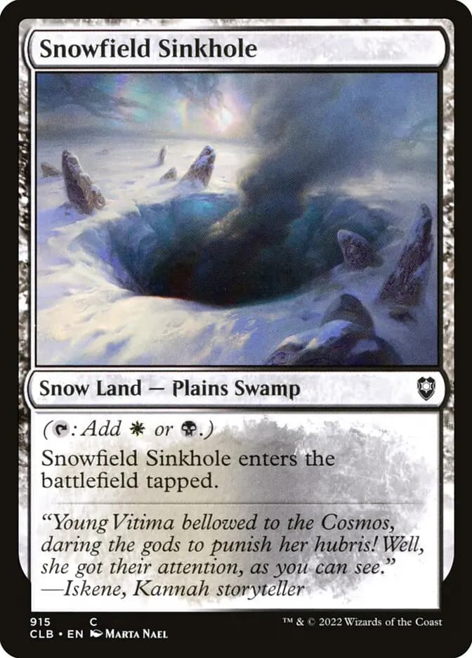 Card image of Snowfield Sinkhole