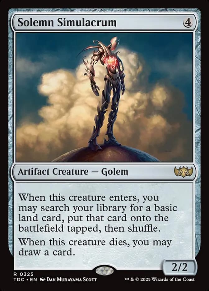 Card image of Solemn Simulacrum
