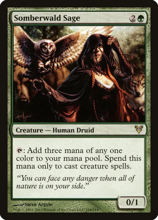 Card image of Somberwald Sage