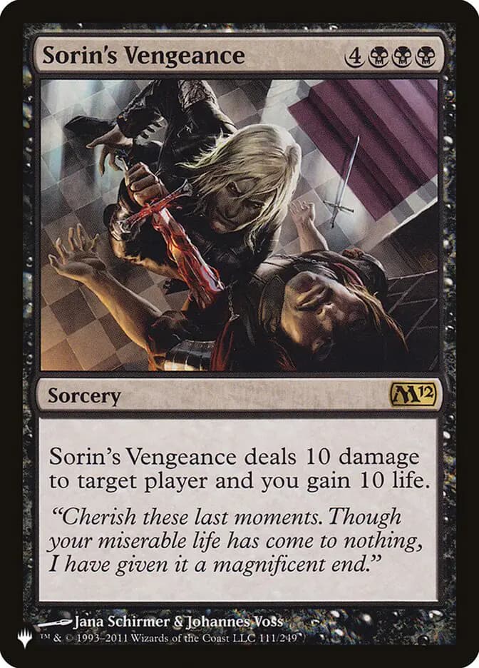 Card image of Sorin's Vengeance