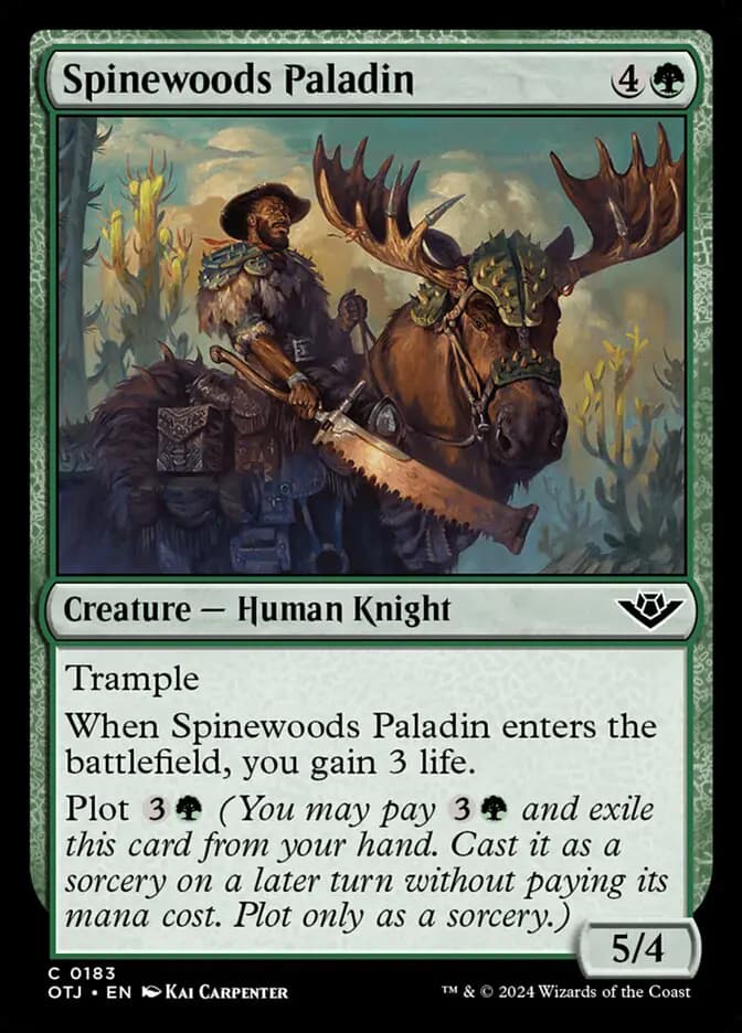 Card image of Spinewoods Paladin