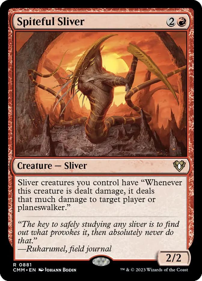Card image of Spiteful Sliver