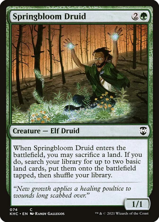 Card image of Springbloom Druid