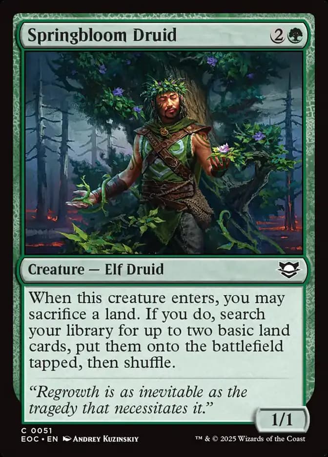 Card image of Springbloom Druid