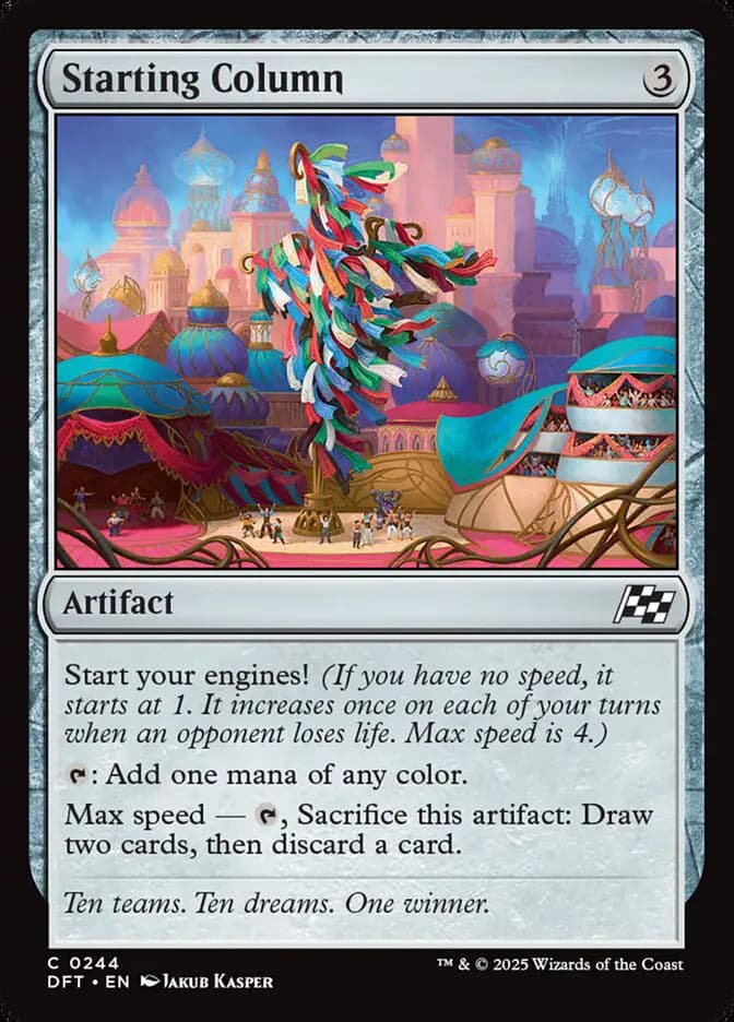 Card image of Starting Column