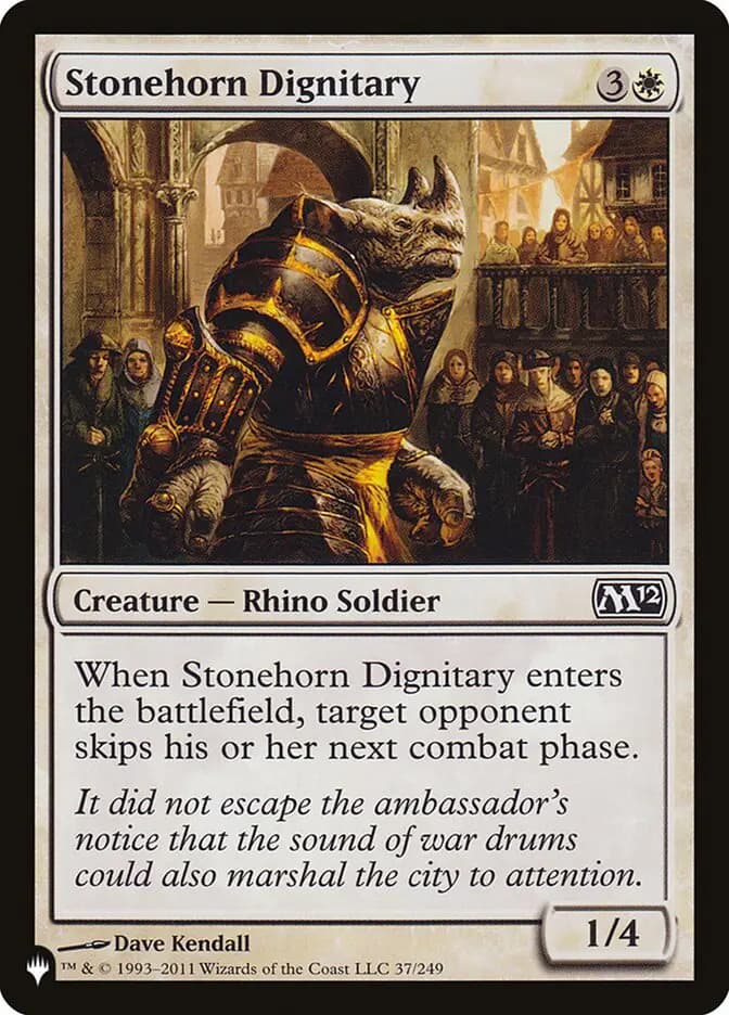 Card image of Stonehorn Dignitary