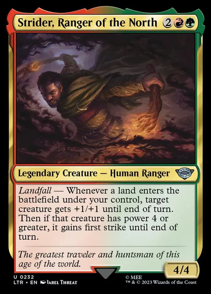 Card image of Strider, Ranger of the North