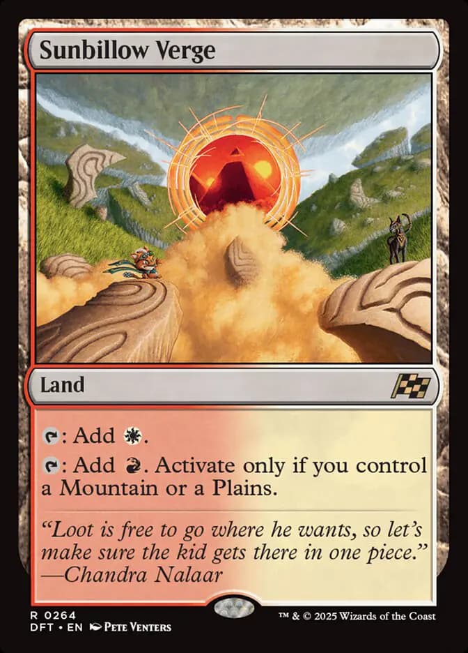 Card image of Sunbillow Verge