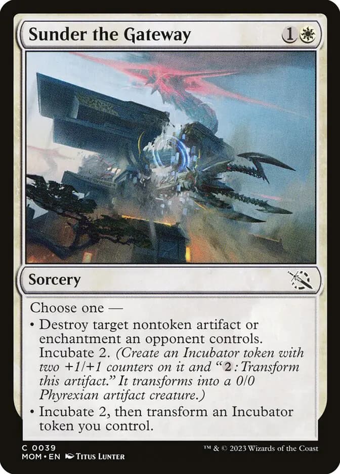 Card image of Sunder the Gateway