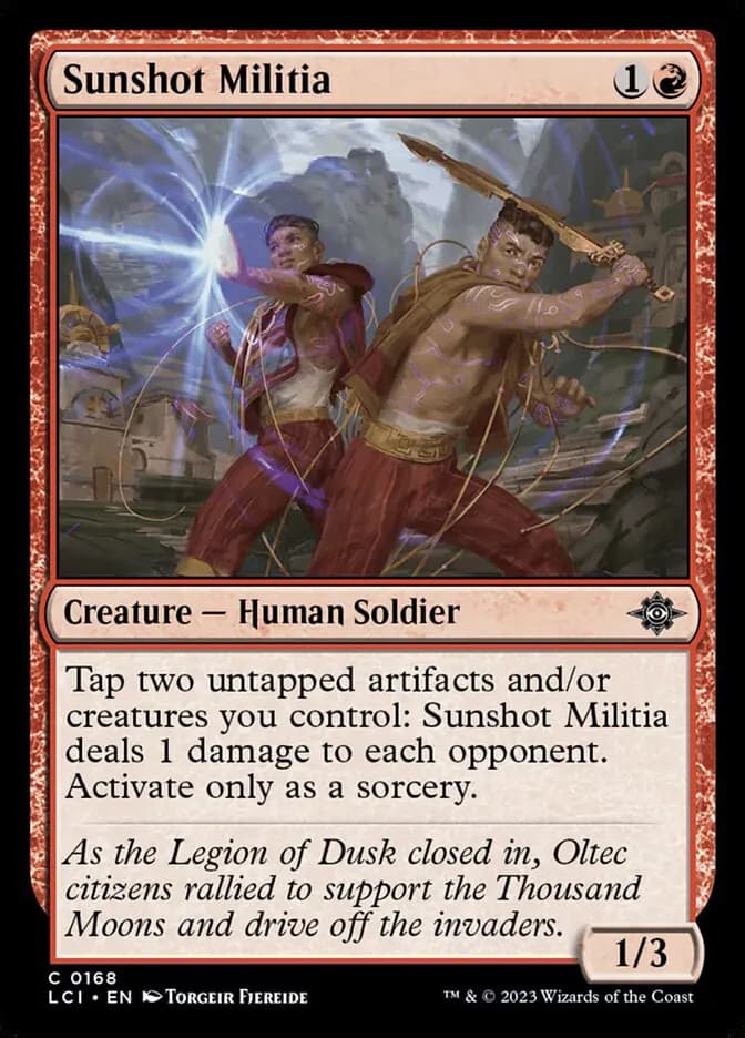 Card image of Sunshot Militia