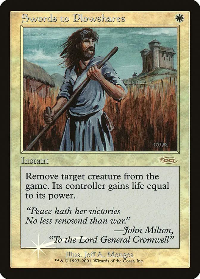 Card image of Swords to Plowshares