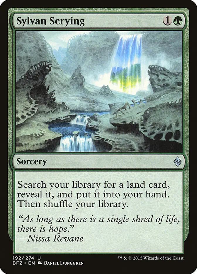 Card image of Sylvan Scrying