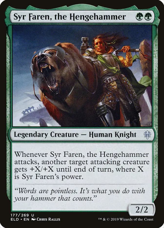 Card image of Syr Faren, the Hengehammer