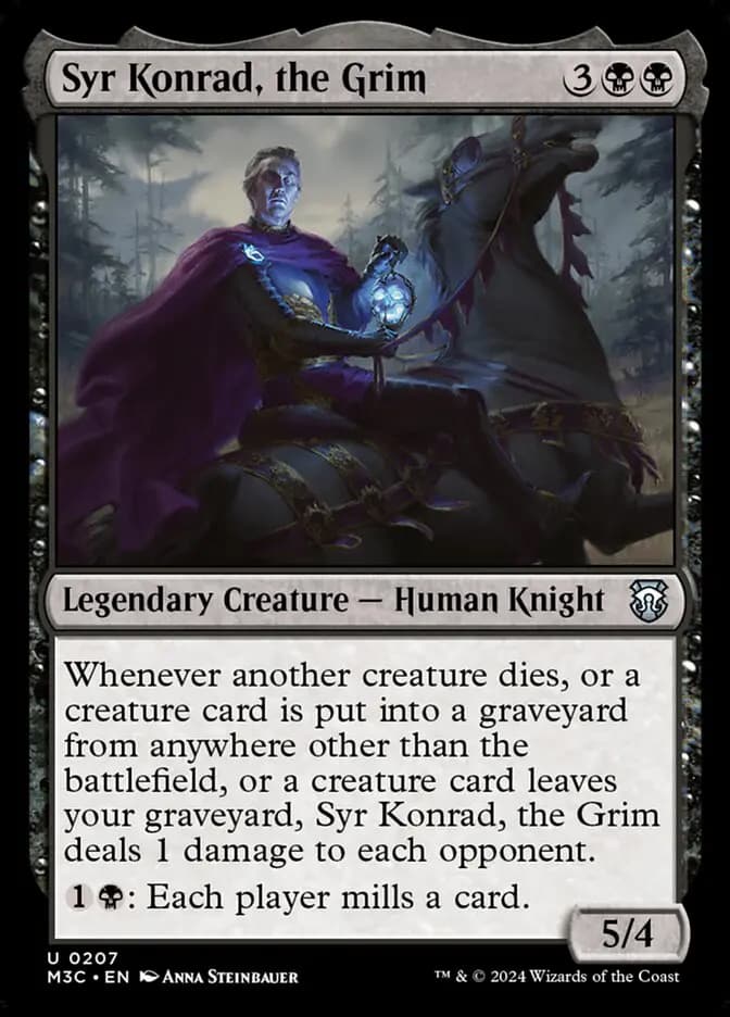 Card image of Syr Konrad, the Grim