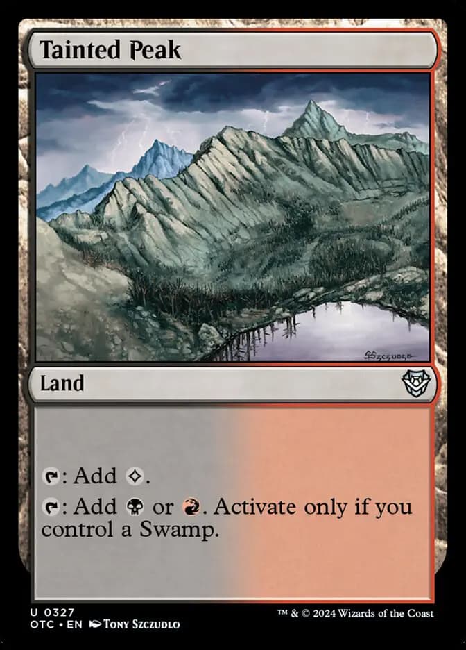 Card image of Tainted Peak