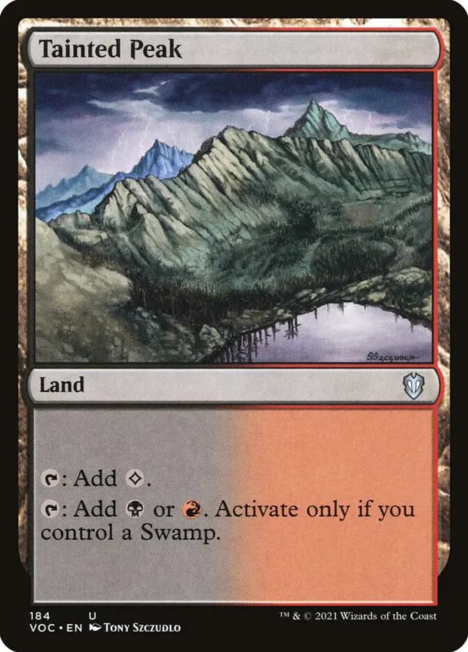 Card image of Tainted Peak