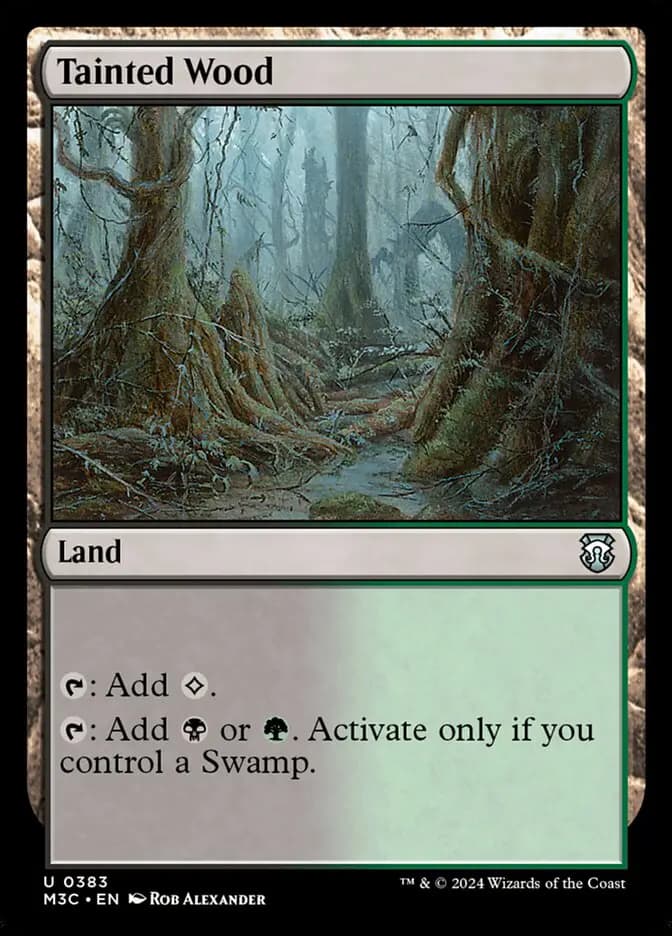 Card image of Tainted Wood