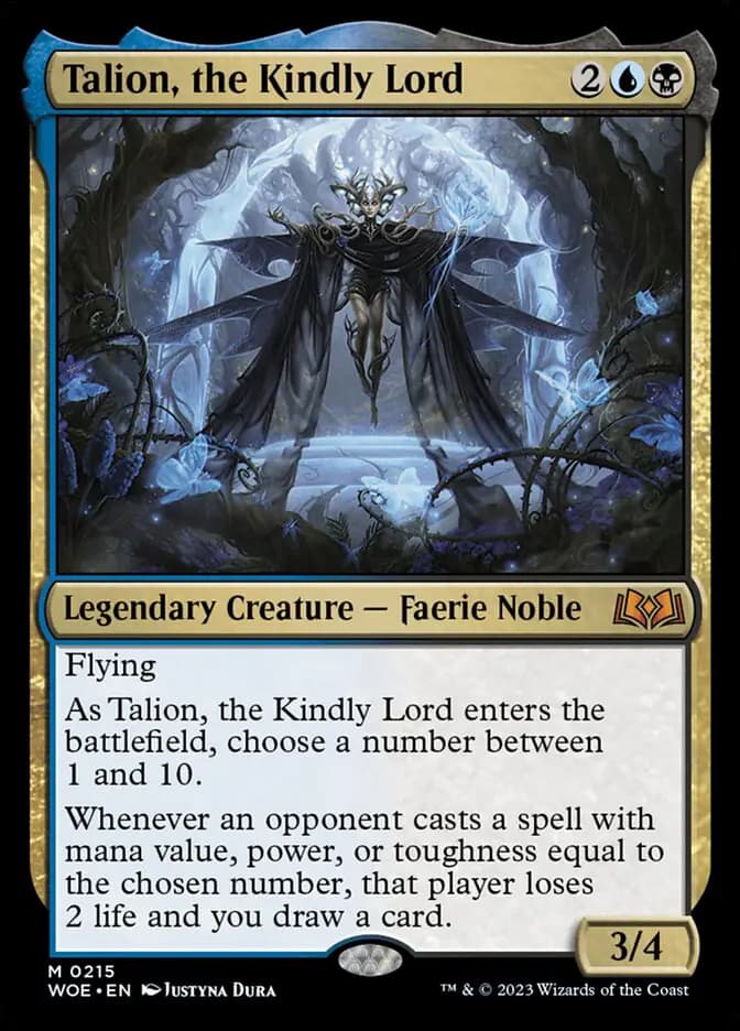 Card image of Talion, the Kindly Lord