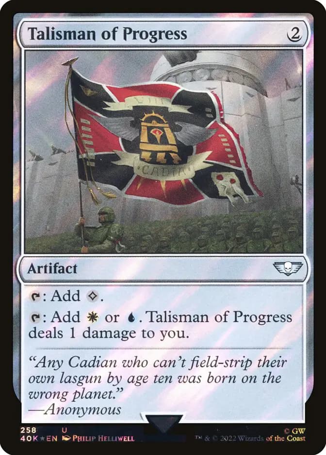 Card image of Talisman of Progress