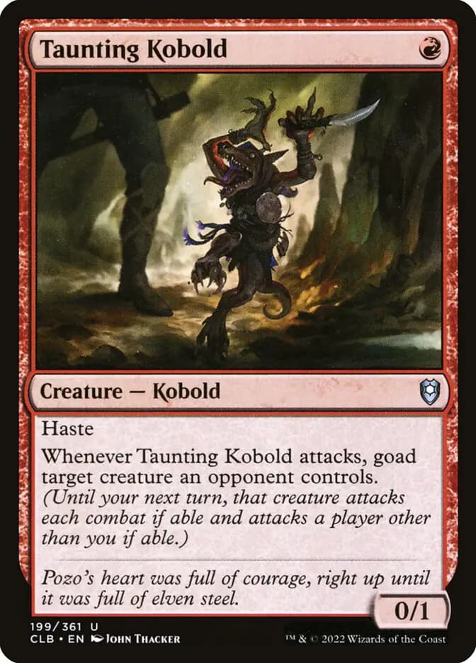 Card image of Taunting Kobold