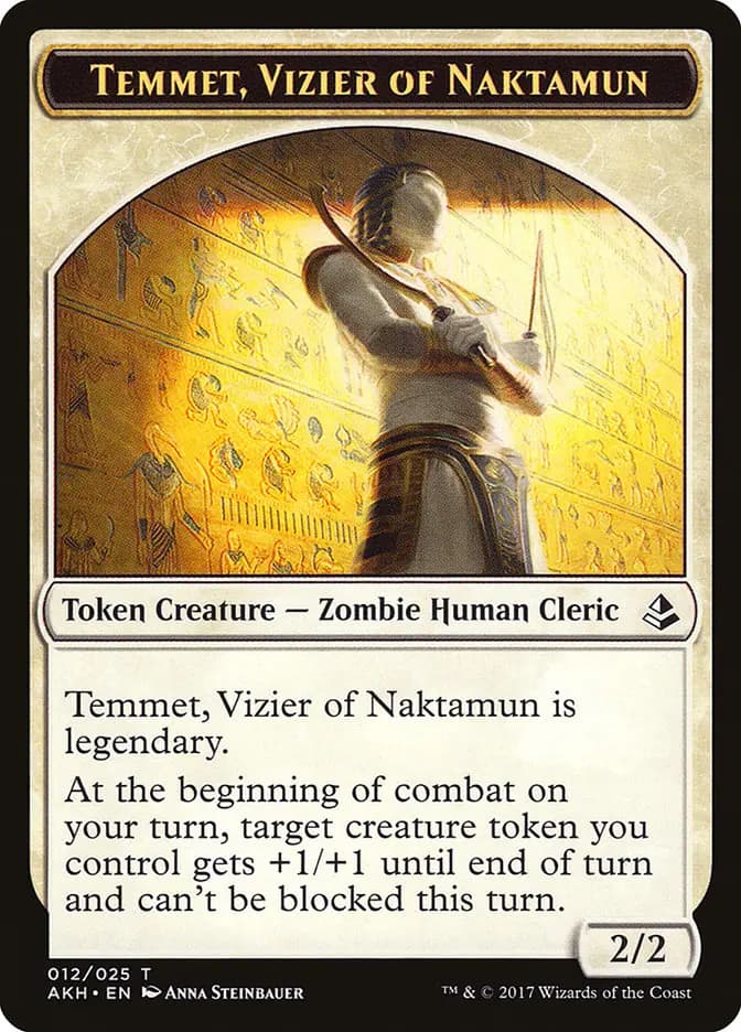 Card image of Temmet, Vizier of Naktamun