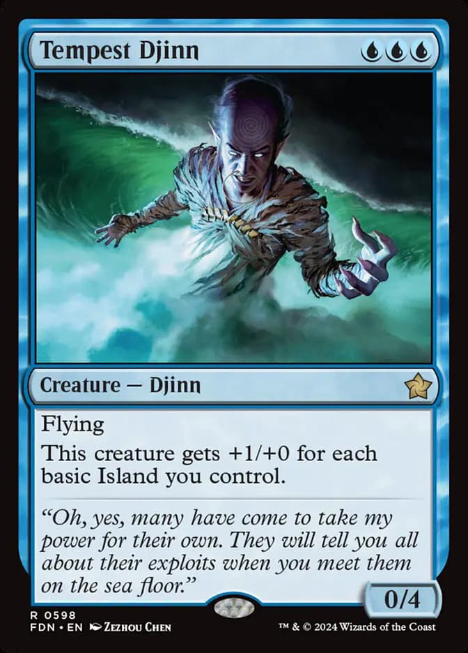 Card image of Tempest Djinn