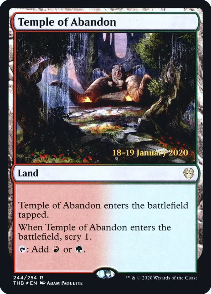 Card image of Temple of Abandon