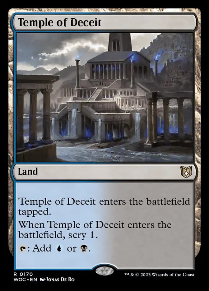 Card image of Temple of Deceit