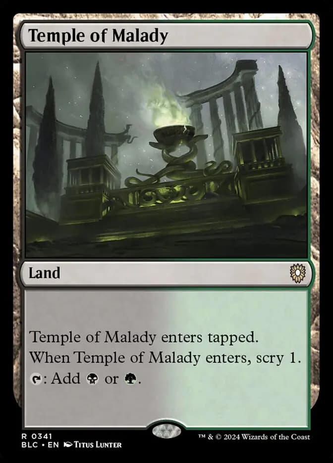 Card image of Temple of Malady