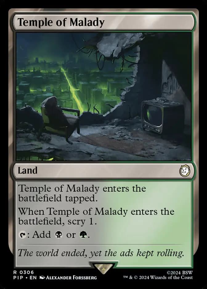 Card image of Temple of Malady