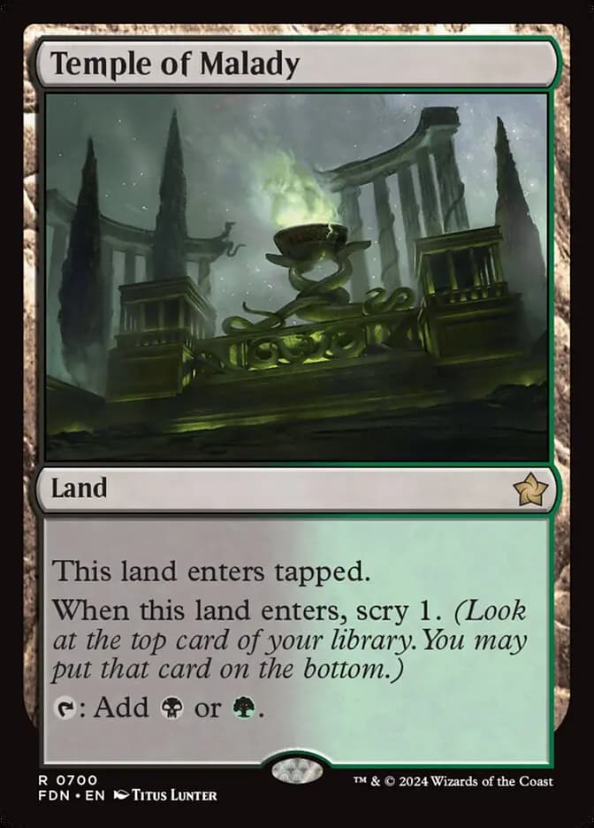 Card image of Temple of Malady