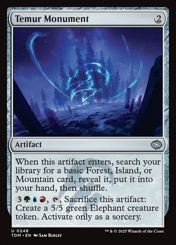 Card image of Temur Monument