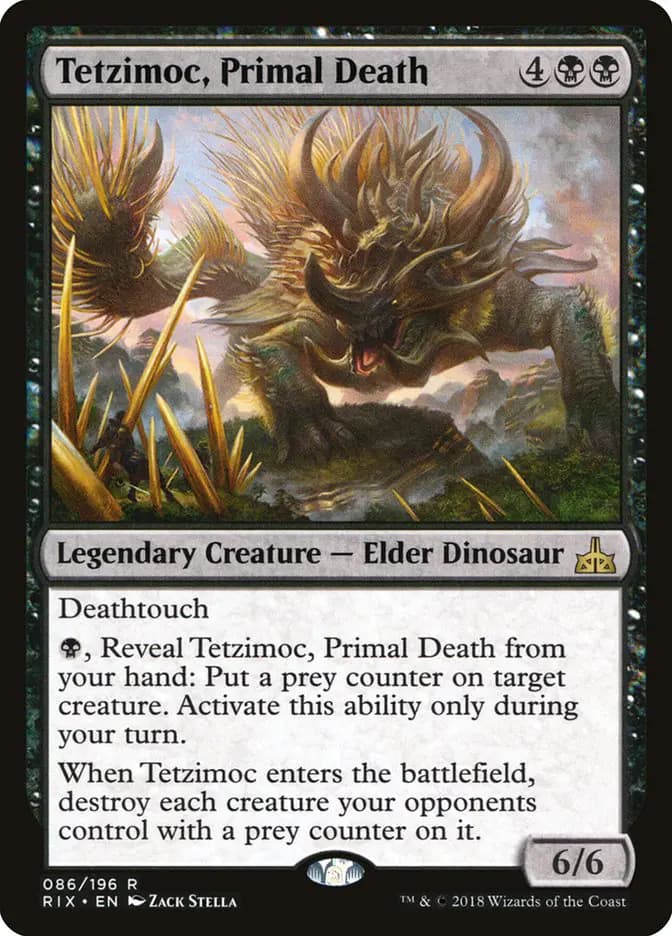 Card image of Tetzimoc, Primal Death