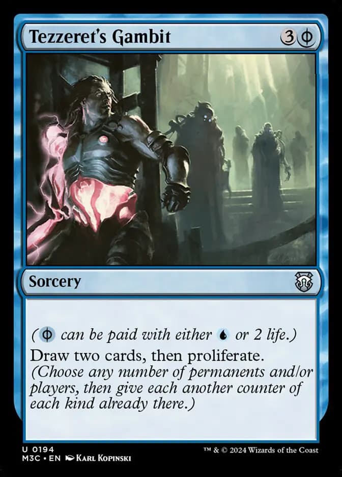 Card image of Tezzeret's Gambit