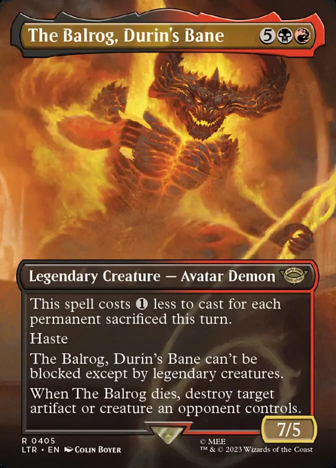 Card image of The Balrog, Durin's Bane