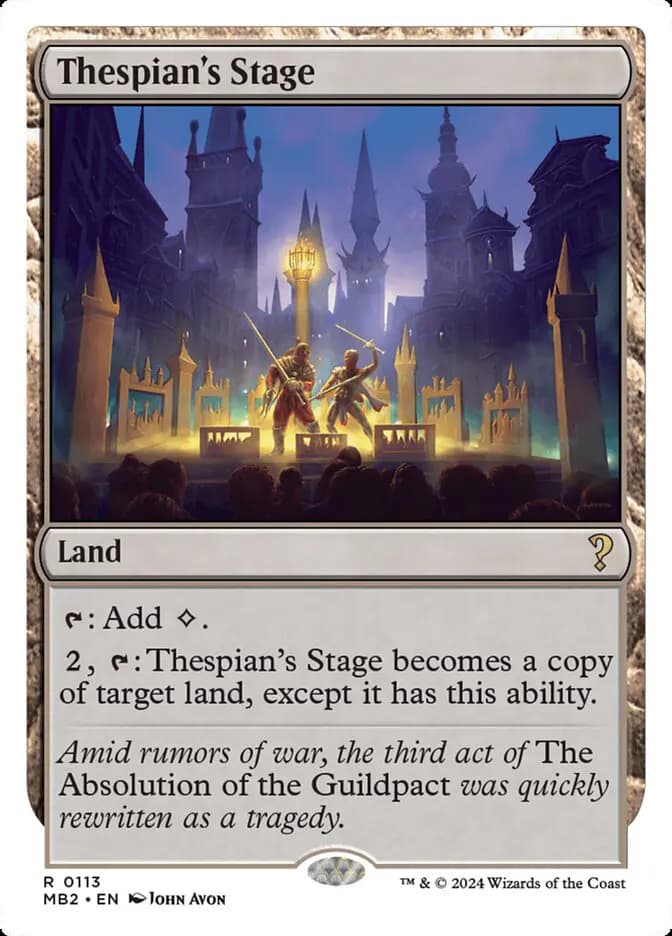 Card image of Thespian's Stage