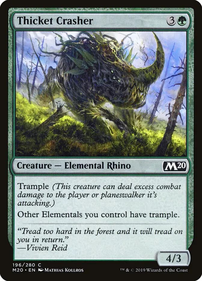 Card image of Thicket Crasher