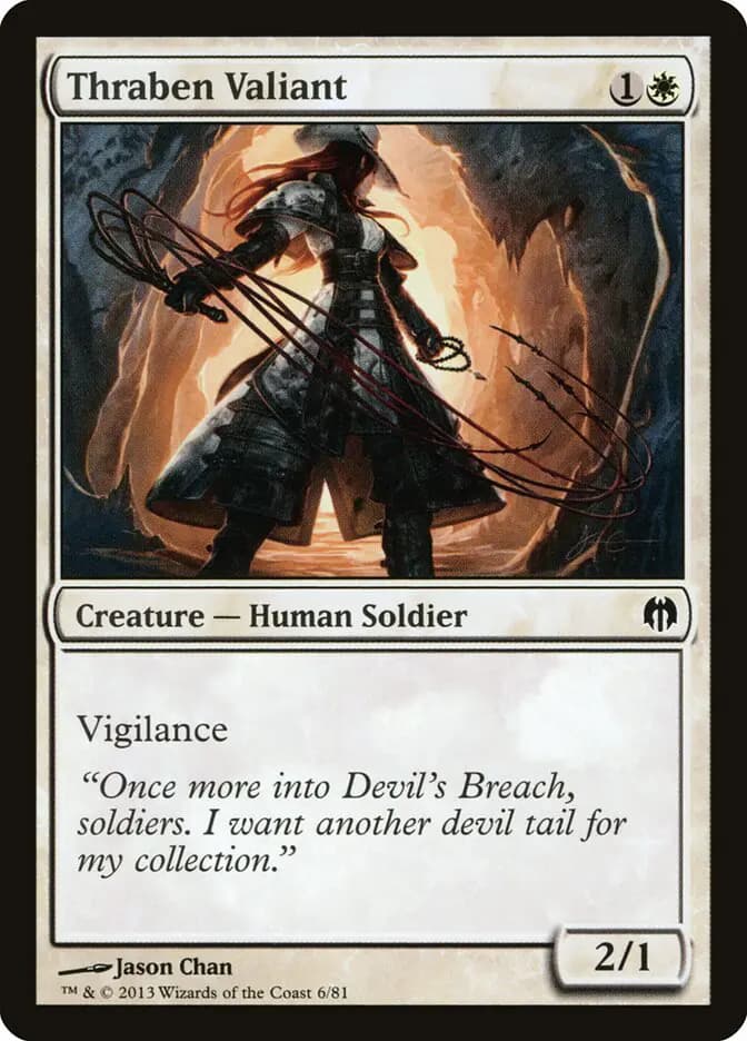 Card image of Thraben Valiant