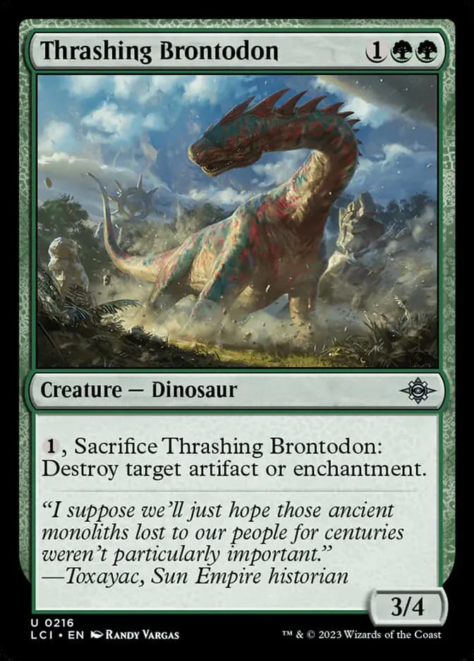 Card image of Thrashing Brontodon