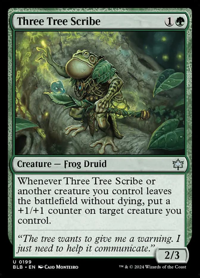 Card image of Three Tree Scribe