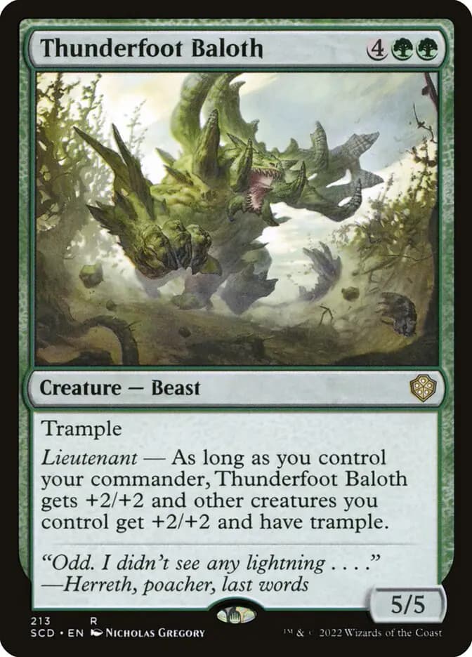 Card image of Thunderfoot Baloth