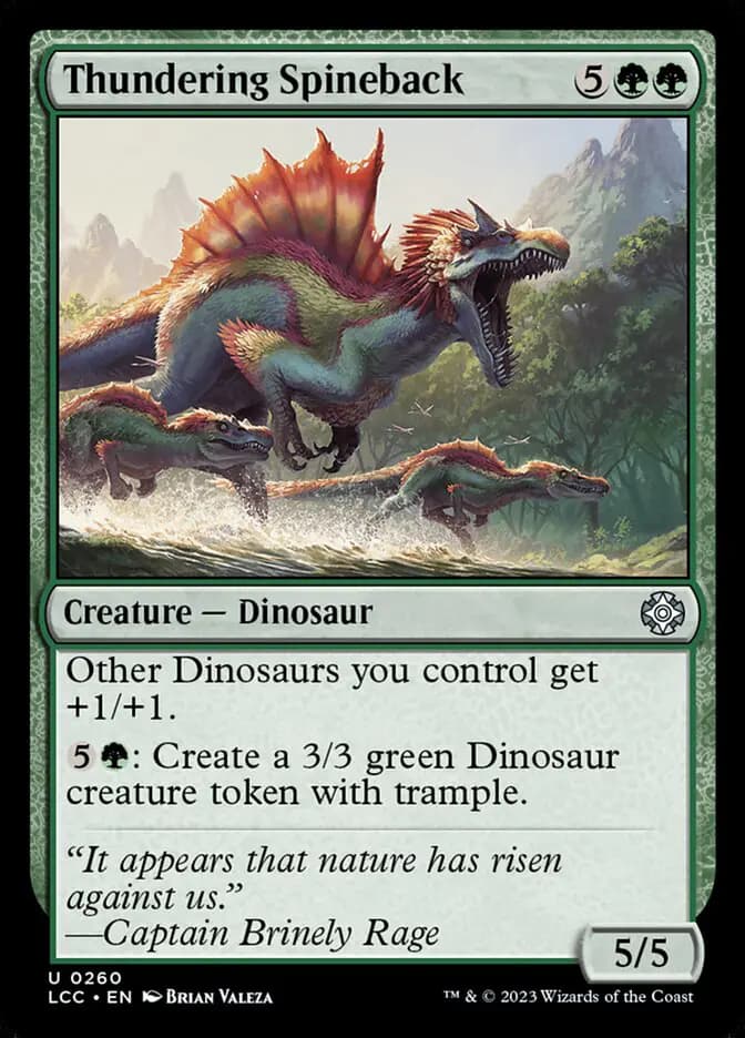 Card image of Thundering Spineback