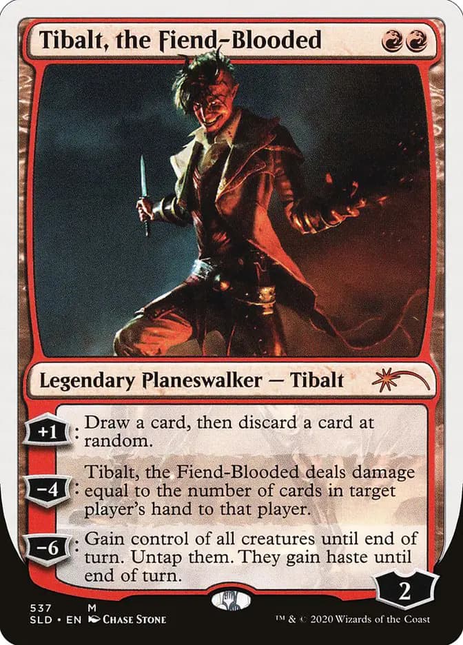 Card image of Tibalt, the Fiend-Blooded