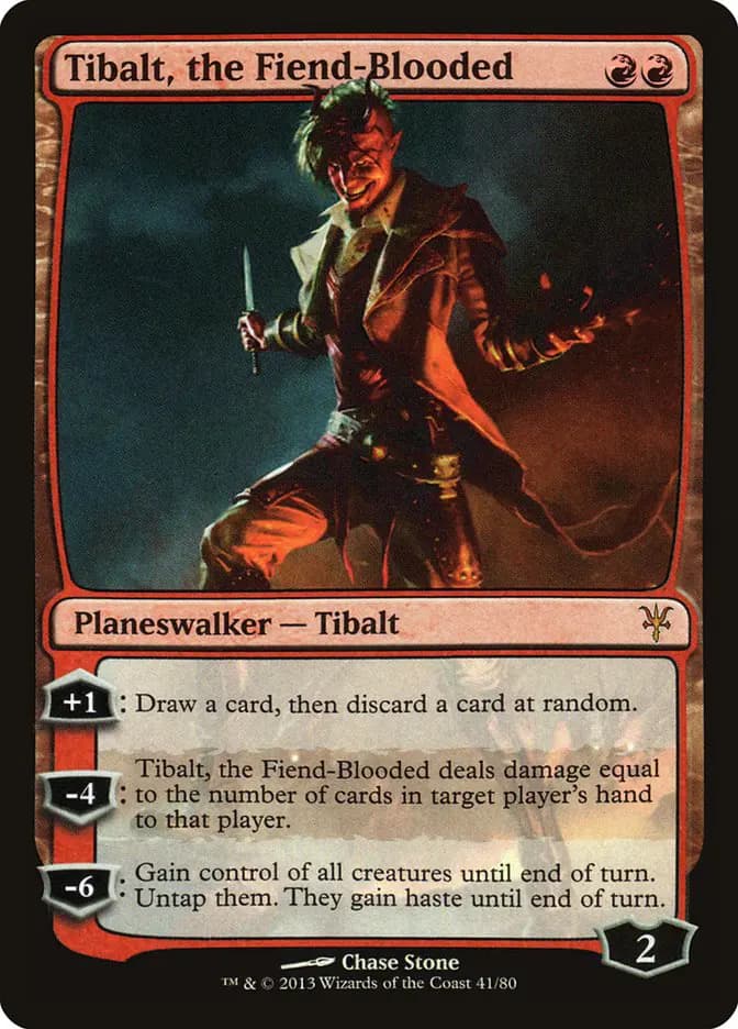 Card image of Tibalt, the Fiend-Blooded