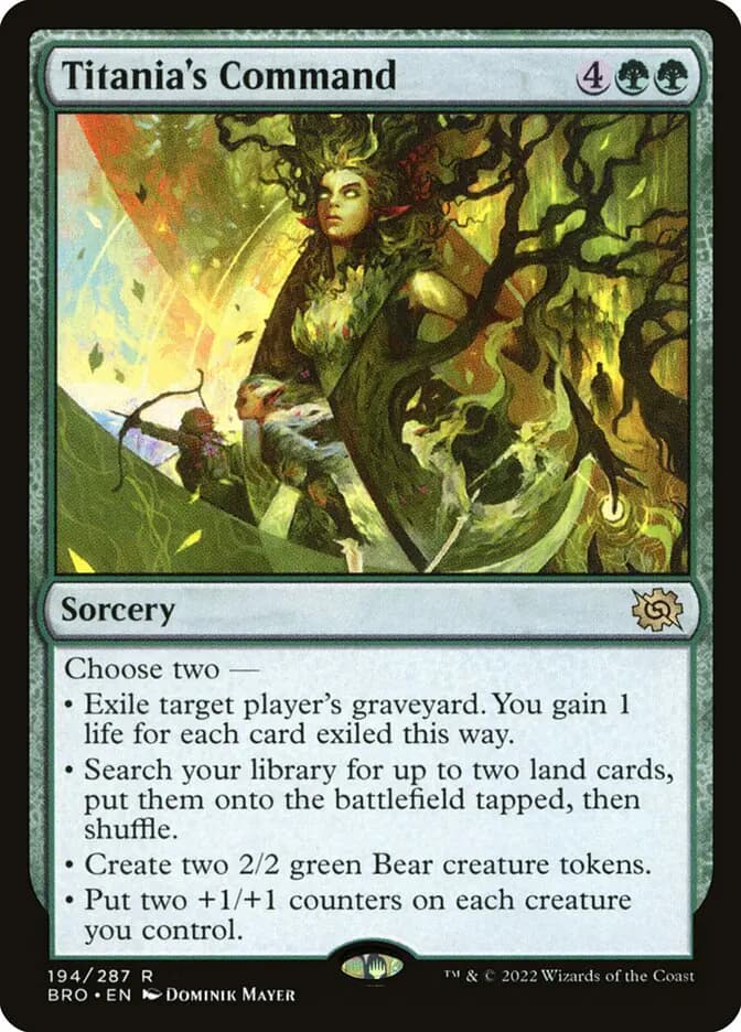 Card image of Titania's Command