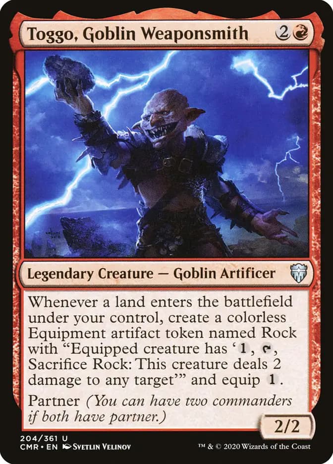 Card image of Toggo, Goblin Weaponsmith