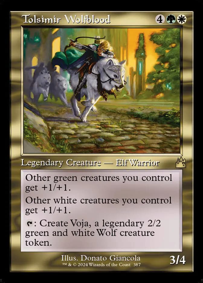 Card image of Tolsimir Wolfblood