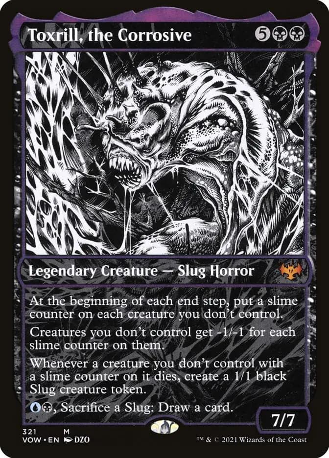 Card image of Toxrill, the Corrosive