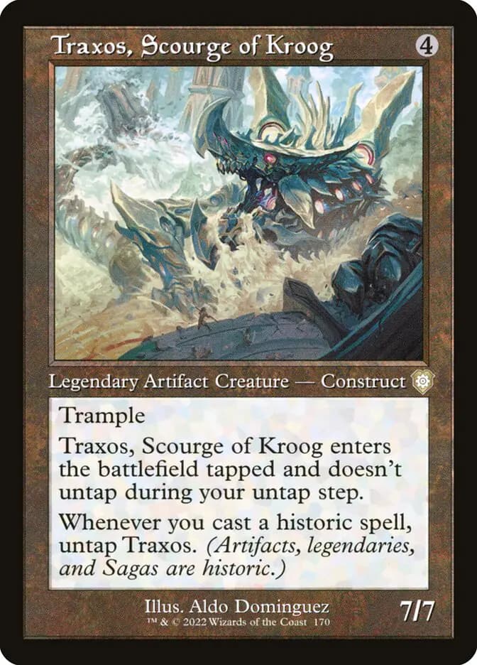 Card image of Traxos, Scourge of Kroog